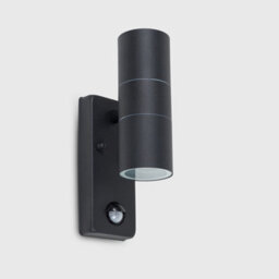 Valuelights Black Outdoor Up Down Ip44 Rated Wall Light Pir Motion Sensor Detector - thumbnail 4