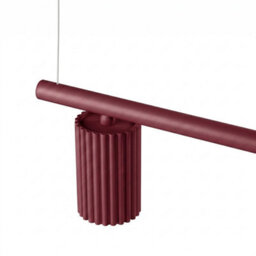 Sollux Lighting Karbon Aluminum Burgundy 4 Lights Modern Chandeliers - thumbnail 6
