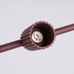 Sollux Lighting Karbon Aluminum Burgundy 4 Lights Modern Chandeliers - thumbnail 7