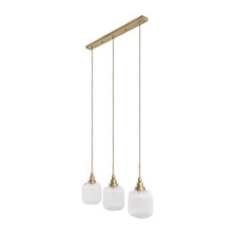 Pagazzi Lighting Pagazzi Riva 3-Light Antique Brass Pendant Bar - thumbnail 5