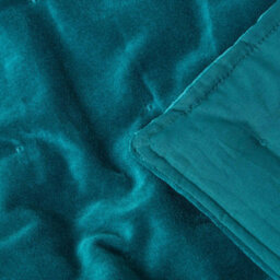 Homescapes Emerald Green Velvet Quilted Throw, 125 X 150 Cm - thumbnail 4