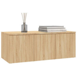 Walplus Tv Cabinet Sonoma Oak 80X34X30 Cm Engineered Wood - thumbnail 4