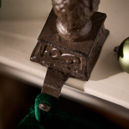 Dibor Antique Brown Partridge Decorative Stocking Hook Fireplace Stocking Holder Christmas Stocking Holder - thumbnail 5
