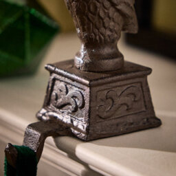 Dibor Antique Brown Partridge Decorative Stocking Hook Fireplace Stocking Holder Christmas Stocking Holder - thumbnail 4