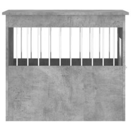 Walplus Concrete Grey Dog Crate Furniture 55X75X65 Cm Engineered Wood End Table - thumbnail 8