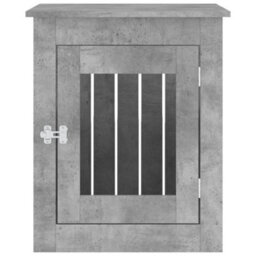 Walplus Concrete Grey Dog Crate Furniture 55X75X65 Cm Engineered Wood End Table - thumbnail 7