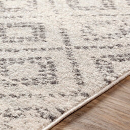 Livabliss Sunderland-Global Grey White Boho Living Dining Bedroom Rug 160 X 220 Cm Easy Care, Non Shedding - thumbnail 3