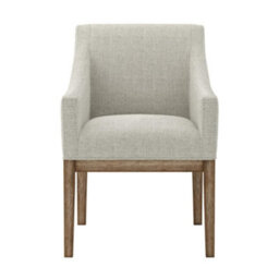 Where Saints Go Ltd Billy Dining Chair, Bisque Linen Effect Fabric, Brushed Natural Wood Frame By Where Saints Go - thumbnail 3