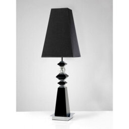 Luminosa Lighting Luminosa (Dh) Galata Table Lamp E27 Black Shade Black/crystal - thumbnail 2