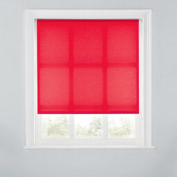 A.unique Home Premium Trimmable Daylight Roller Window Blind - Light Filtering Fabric - 6Ft - Red - 180Cm (W) X 170Cm (L) - thumbnail 1