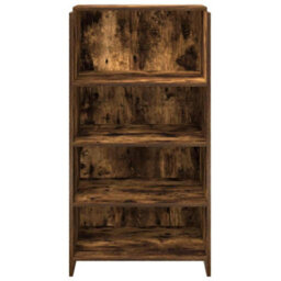 Berkfield Durable Reception Desk Smoked Oak 55X50X103.5 Cm Engineered Wood - thumbnail 5