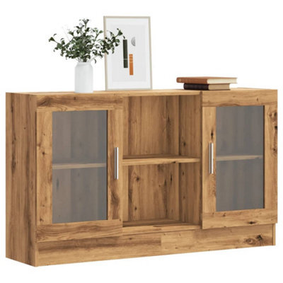 Berkfield Sideboard Artisan Oak 120X30.5X70 Cm Engineered Wood - image 1
