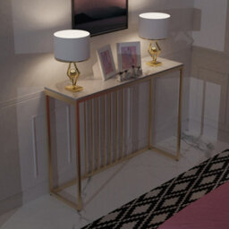 Fativo 100Cm W Slim Narrow Hallway Console Table Scratch-Proof Sintered Stone Marble Long Bar Table - thumbnail 8