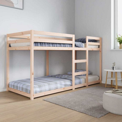 Walplus Bunk Bed Without Mattress 80X200 Cm Solid Wood Pine - image 1