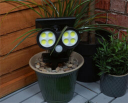 St Helens Home & Garden Outdoor Solar Light Motion Sensor Solar Security Flood Light With Ground Spike - thumbnail 1