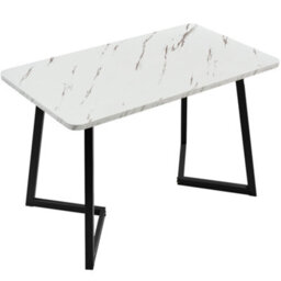 Btm 117X68Cm Dining Table Set With 4 Chairs, Dark Grey Linen, Black Legs - thumbnail 6