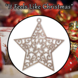Christmas Tree Decoration Hanging Glitter Stars 6 Champagne - thumbnail 7