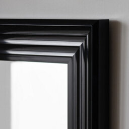 Julian Bowen Tokyo Gloss Black Dress Mirror, Plastic Frame, Rectangular, Full Length, Freestanding, 115 X 45 X 3.5Cm - thumbnail 6