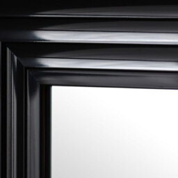 Julian Bowen Tokyo Gloss Black Dress Mirror, Plastic Frame, Rectangular, Full Length, Freestanding, 115 X 45 X 3.5Cm - thumbnail 4