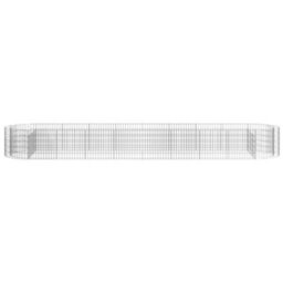 Berkfield Gabion Raised Bed Galvanised Iron 500X100X50 Cm - thumbnail 4