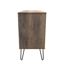 Fuji 3 Drawer Tv Unit In Vintage Oak (Ready Assembled) - thumbnail 2