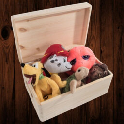 Woodeedoo Medium Pinewood Storage Box With Handles And Solid Wood Lid For Home Office Craft Trinkets Organisation 29.5X19.5X13Cm - thumbnail 3