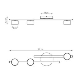 Emibig Lighting Emibig Fragment Ceiling Lamp 3 X Gx53 White - thumbnail 6