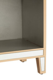 Orsina Mirrored Top Side Table, Stylish Side Table By Couch For Livingroom, Sleek Small Lounge Table For Tea - thumbnail 6