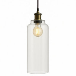 CGC Lighting Cgc Margot Clear Glass Cylinder Lampshade - thumbnail 1