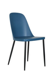 Core Products Aspen Grey Oak Effect 120Cm Rectangular Dining Table With 4 Blue Plastic Duo Design Chairs - thumbnail 4