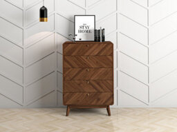 Kidsaw Lv44, 5 Drawer Chest, Columbian Walnut - thumbnail 1