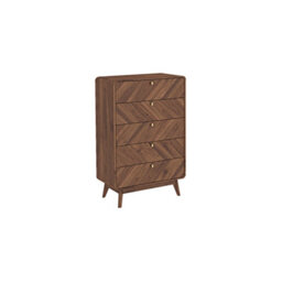 Kidsaw Lv44, 5 Drawer Chest, Columbian Walnut - thumbnail 3