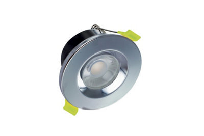 Luminosa Lighting Luminosa J-Series Low-Profile Fire Rated Downlight 68mm Cutout Ip65 600Lm 6W 4000K 38 Beam Dimmable 100Lm/w Polished Chrome