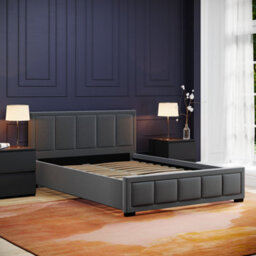 Lassic Vida Designs Vanita Double Fabric Ukfr Bed, Dark Grey - thumbnail 4