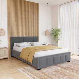 Lassic Vida Designs Vanita Double Fabric Ukfr Bed, Dark Grey - thumbnail 5