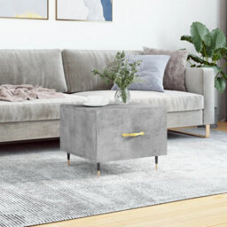 Berkfield Durable Coffee Table Concrete Grey 50X50X40 Cm Engineered Wood - thumbnail 2
