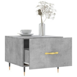 Berkfield Durable Coffee Table Concrete Grey 50X50X40 Cm Engineered Wood - thumbnail 4