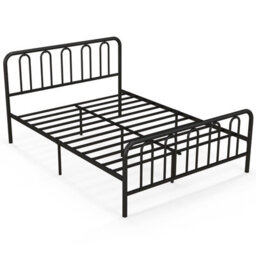 Costway King Size Metal Bed Frame W/ Headboard Platform Bed W/ Metal Slats Support - thumbnail 9