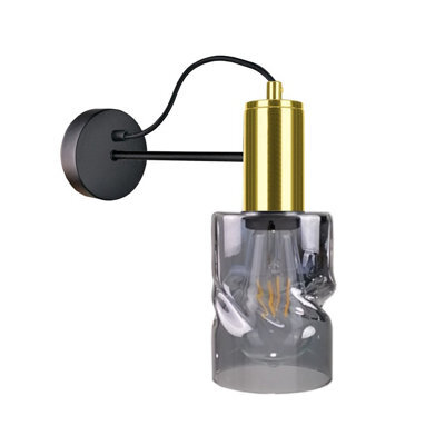 Luminosa Lighting Luminosa Inger Wall Lamp Black, Gold, 25Cm, 1X E27