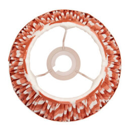 Loops Set Of 2 Elegant Handcrafted Apricot Orange Zigzag Lamp Shades - 20Cm - thumbnail 4