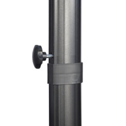 Outsunny 2.7 X 2.7 M Cantilever Parasol Garden Umbrella W/ Cross Base Grey - thumbnail 8