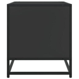 Berkfield Tv Cabinet Black 91X40X46 Cm Engineered Wood And Metal - thumbnail 5