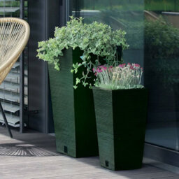 Urbn-Living Green - Furu Square Tall Planters With Insert - 55X29.5X29.5 Cm - thumbnail 3