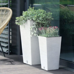 Urbn-Living Green - Furu Square Tall Planters With Insert - 55X29.5X29.5 Cm - thumbnail 7