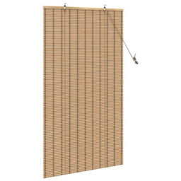 Berkfield Window Blinds & Shades Manual Light Brown 100 X 160 Cm Bamboo - thumbnail 5