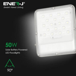 Ener-J 50W Led Solar Floodlight 1100 Lumens Black 5V - thumbnail 6