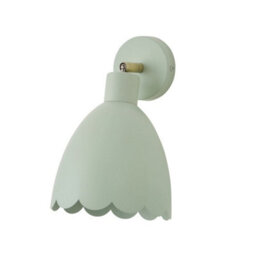Valuelights Millie Sage Green Scallop Adjustable Wall Light And Bulb - thumbnail 2