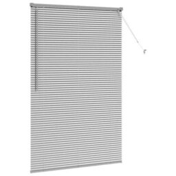 Berkfield Window Blind With Curtains Manual Silver Aluminium - thumbnail 5
