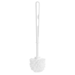 STAR SUPPLIES 1 X Deep Cleaning Strong White Plastic Toilet Replacement Brush With Handle - thumbnail 2