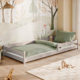 Arte Cashmere Wooden Single Bed Alis 90X190Cm - Low-Profile Comfort In Elegant Soft Finish - thumbnail 1